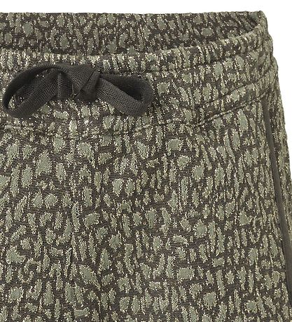 Rosemunde Shorts - Olivengrøn m. Guld