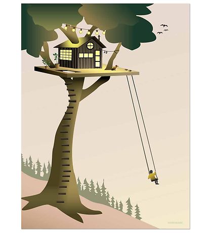Vissevasse Plakat - 30x40 - Tree House