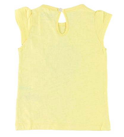Mini A Ture Top - Annaline - Gul m. Jordbær