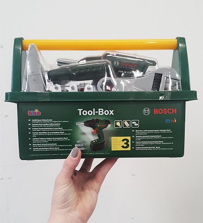 Bosch Mini Værktøjskasse m. Tilbehør - Legetøj - Mørkegrøn
