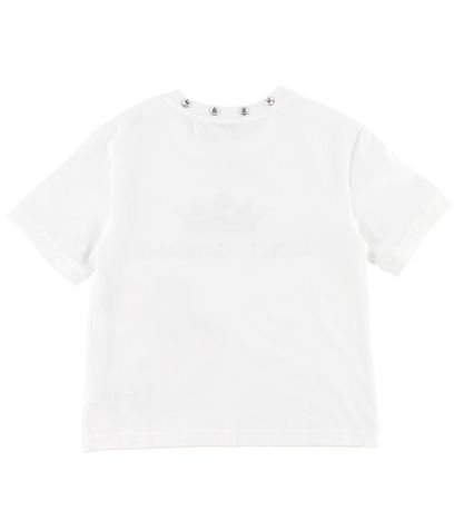 Dolce & Gabbana T-shirt - Hvid m. Blomst