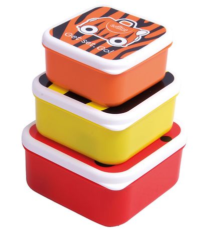 Trunki Snackbokse - 3-pak - Mariehøne/Bi/Tiger