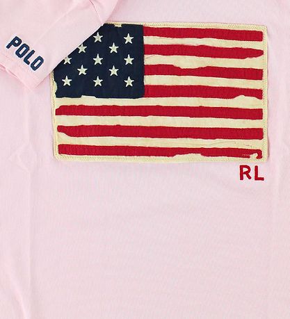 Polo Ralph Lauren T-shirt - Lyserd m. Flag