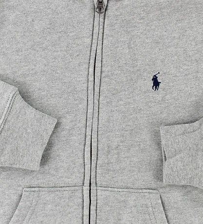 Polo Ralph Lauren Cardigan - Sweat - Grmeleret m. Logo