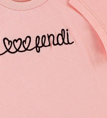 Fendi Kids T-shirt - Rosa m. Tekst