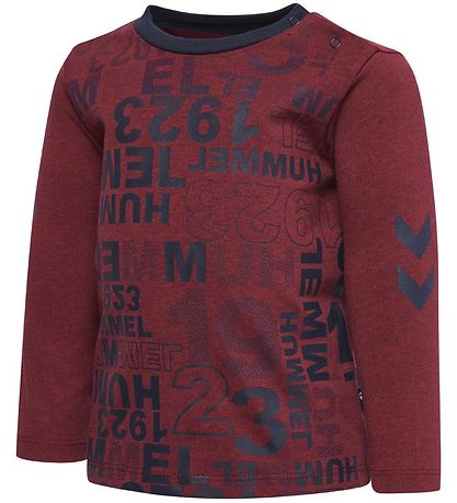 Hummel Bluse - HMLDerrick - Bordeaux m. Print