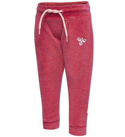 Hummel Bukser - Velour - Mrk Rosa