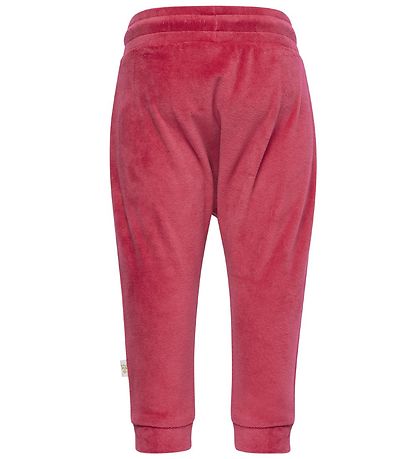 Hummel Bukser - Velour - Mrk Rosa