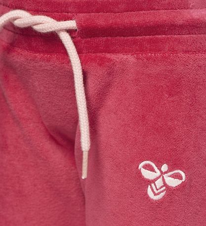 Hummel Bukser - Velour - Mrk Rosa