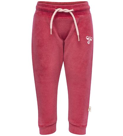 Hummel Bukser - Velour - Mrk Rosa