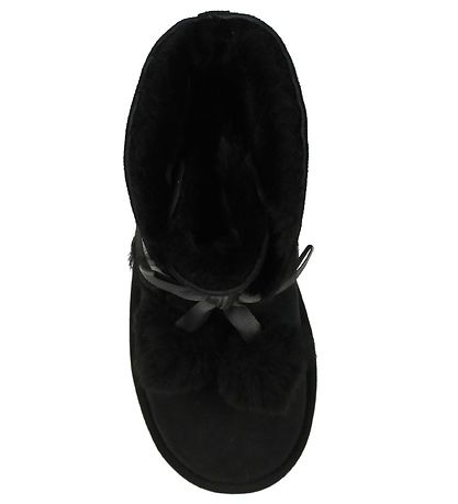 UGG Bamsestvler - Gita - Sort m. Pom Poms