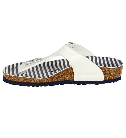 Birkenstock Sandaler - Gizeh - Nautical Stripes White