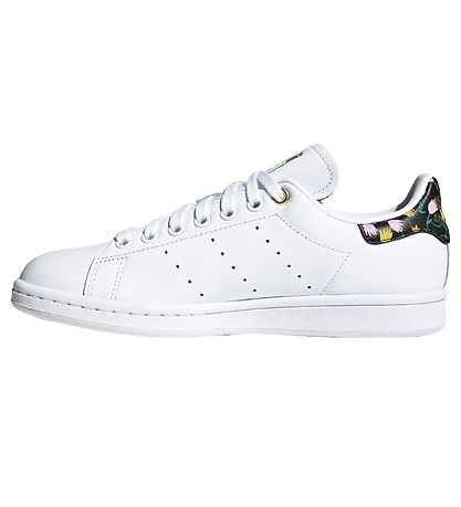 adidas Originals Sko - Stan Smith W - Hvid m. Blomster