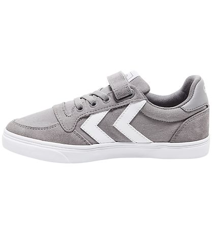 Hummel Sko - HMLSlimmer Stadil Low Jr - Frost Grey