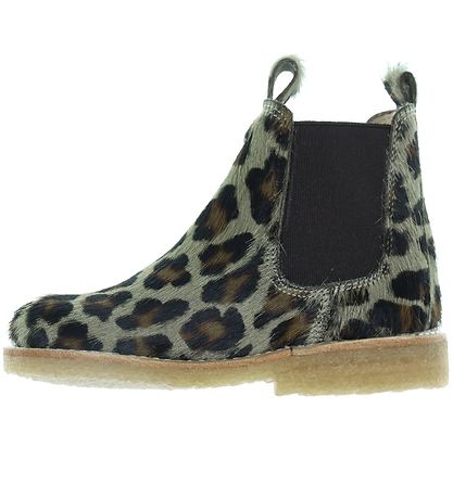 Angulus Stvler - Chelsea - Khaki Leopard m. Pels