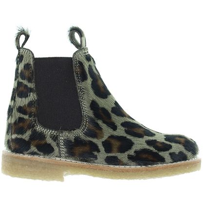 Angulus Stvler - Chelsea - Khaki Leopard m. Pels