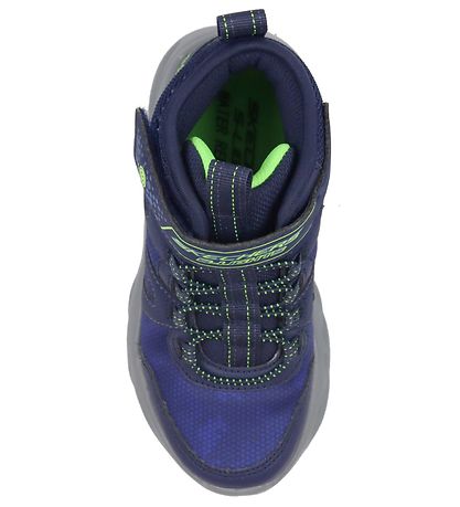 Skechers Vinterstvler m. Lys - Twisted Brights - Navy Lime