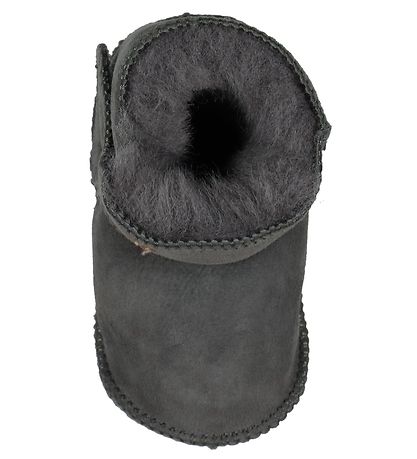 Pom Pom Hjemmesko m. Uld - Grå