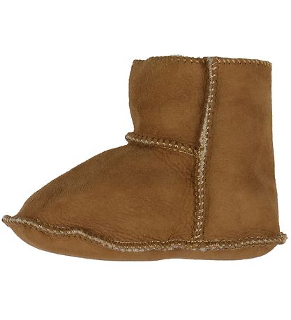 Pom Pom Hjemmesko m. Uld - Camel