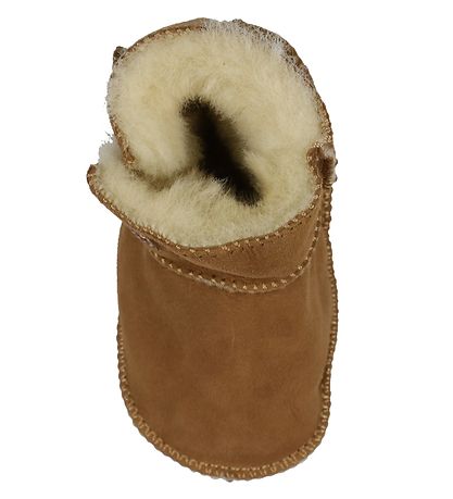 Pom Pom Hjemmesko m. Uld - Camel