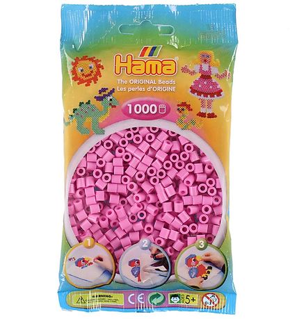 Hama Midi Perler - 1000 stk. - 48 Pastel Pink