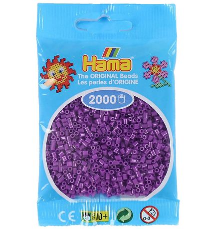 Hama Mini Perler - 2000 stk. - 07 Lilla