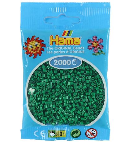 Hama Mini Perler - 2000 stk. - 10 Grøn