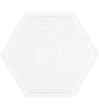 Hama Midi Perleplade - Stor Sekskant - Transparent