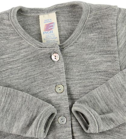 Engel Cardigan - Uld/Silke - Grmeleret