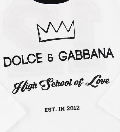 Dolce & Gabbana Bluse - Hvid m. Print