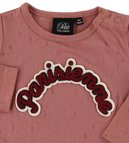 Petit by Sofie Schnoor Bluse - Mrk Rosa m. Patch
