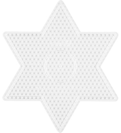 Hama Midi Perleplade - Stor Stjerne - Transparent
