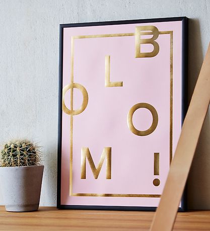 I Love My Type Plakat - A3 - Bloom! - Rosa