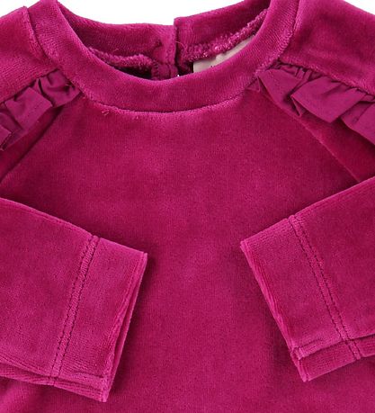 Noa Noa miniature Bluse - Velour - Fuchsia