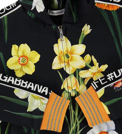 Dolce & Gabbana Cardigan - Sort m. Blomster