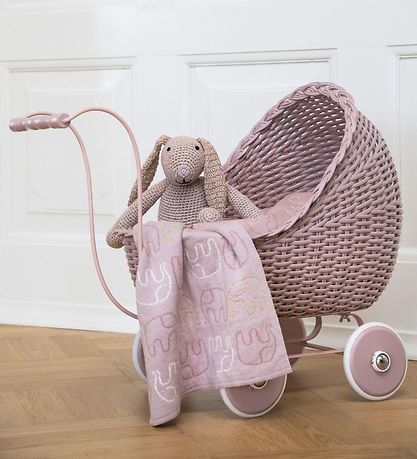 Smallstuff Bamse - Kanin - Rosa/Glimmer - 36 cm