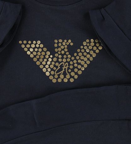 Emporio Armani Kjole - Navy m. Guld/Logo