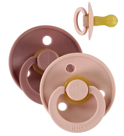 Bibs Colour Sutter - Str. 2 - 2-pak - Rund - Woodchuck/Blush