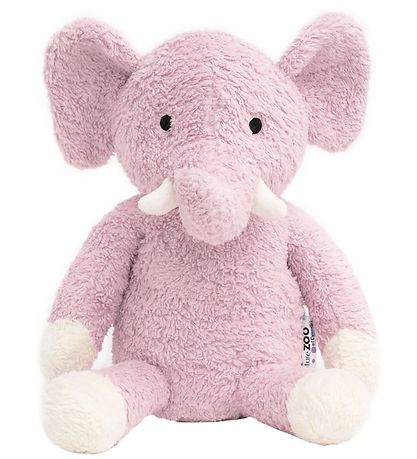 NatureZoo Bamse - 30 cm - Teddyfleece - Elefant - Rosa