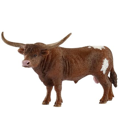 Schleich Dyr - Texas Longhorn-tyr - H: 9 cm 13866