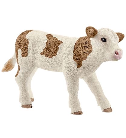 Schleich Dyr - Rdbroget Kalv - H: 5 cm 13802