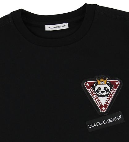 Dolce & Gabbana T-shirt - Sort m. Patch
