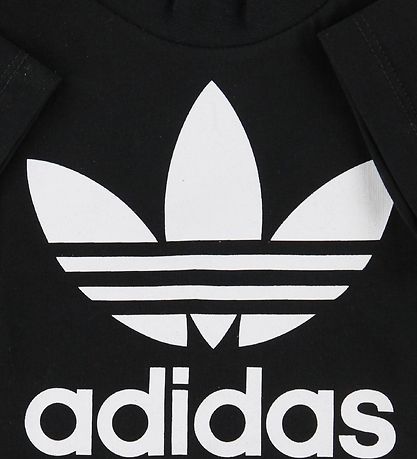 adidas Originals T-shirt - Trefoil - Sort m. Logo