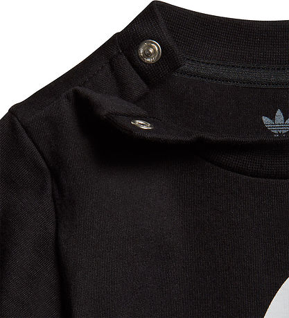 adidas Originals T-shirt - Trefoil - Sort m. Logo