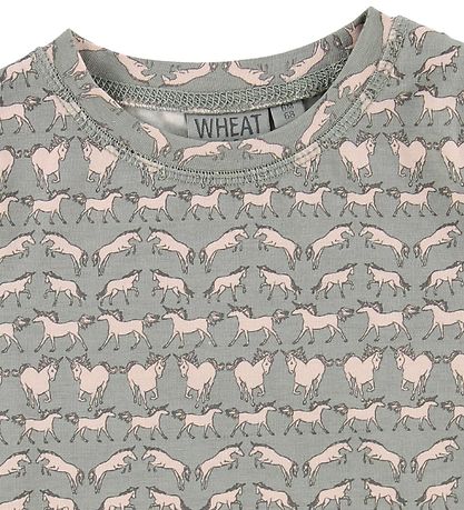 Wheat T-shirt - Nicola - Light Grey m. Heste