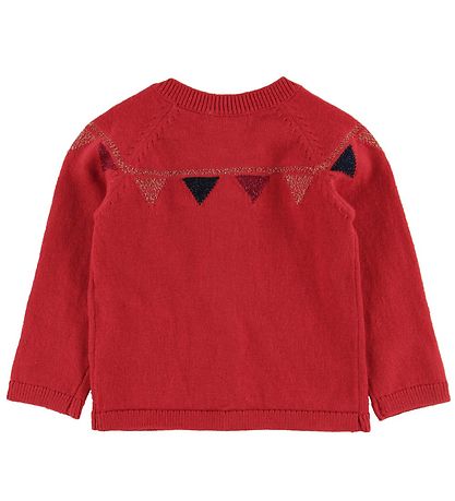 Noa Noa miniature Cardigan - Rd/Guld m. Sljfe