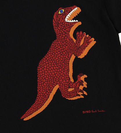 Paul Smith Junior T-shirt - Tyrell - Sort m. Dinosaur
