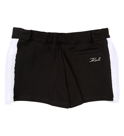 Karl Lagerfeld Shorts - Sort/Hvid m. Flser