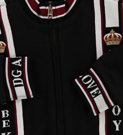 Dolce & Gabbana Cardigan - Sort m. Logo