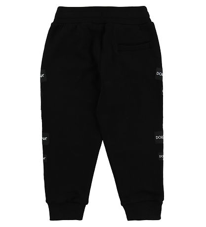 Dolce & Gabbana Sweatpants - Sort m. Patches